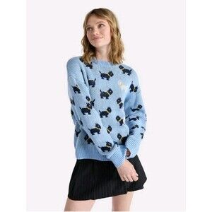 NWT Stranger Things Scotties Erica Season 5 Blue Pullover Sweater Size S 4-6